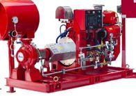 Industrial Diesel Engine Driven Fire Pump , UL/FM End Suction Pump Set