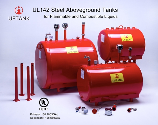 UL Listed Diesel Fuel Tank For Fire Pump Fire Fighting System UF Tank UL 142 Double Wall