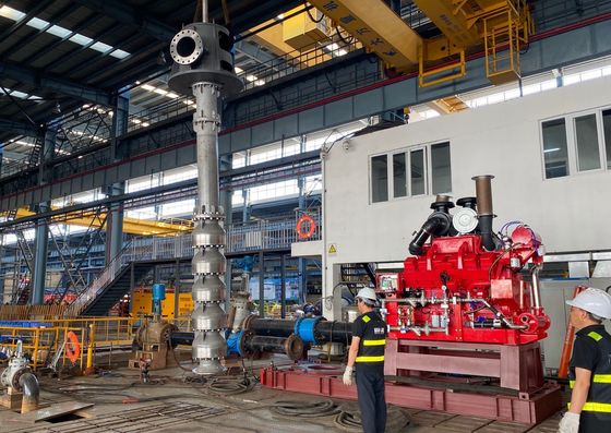 디젤 엔진 드라이버로 구동되는 수직 터빈 펌프
