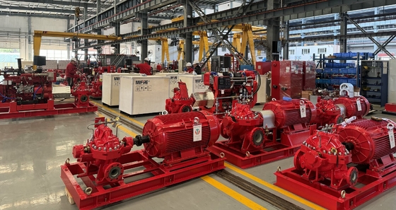 효과적인 화재 진압을 위한 전기 모터 구동 분할 케이스 소방 펌프 SCF250-200-600 3500 GPM