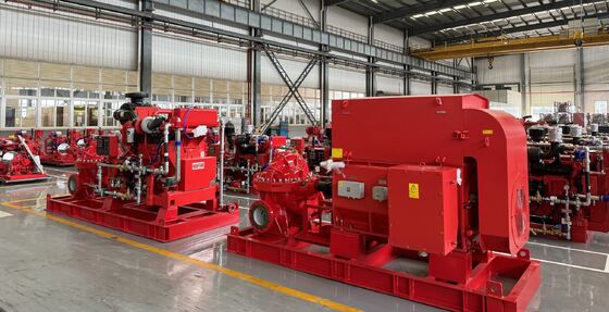 SCF200-150-640 디젤 엔진으로 구동되는 스플릿 케이스 화재 펌프 3000 GPM, UL/FM 인증