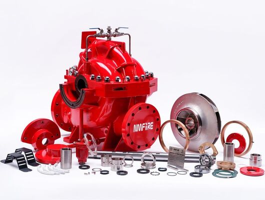 SCF100-80-200 UL/FM 수평 스플릿 케이스 화재 펌프 300~500 GPM, 300 GPM @ 132 PSI NFPA 20 화재 보호 시스템에 설계