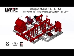 펌프 패키지 시스템과 싸우는 NMFIRE 3000gpm@170psi NFPA 20 화재