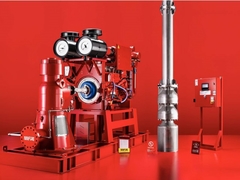 중앙분방 모터 드라이브 수직 터빈 화재 펌프 유연 철 캐신