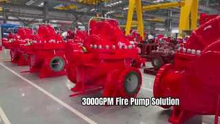 UL/FM 3000GPM 디젤 엔진 분할 케이스 소방 펌프 세트 | NFPA20 인증